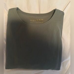 Aritzia Golden Green Top